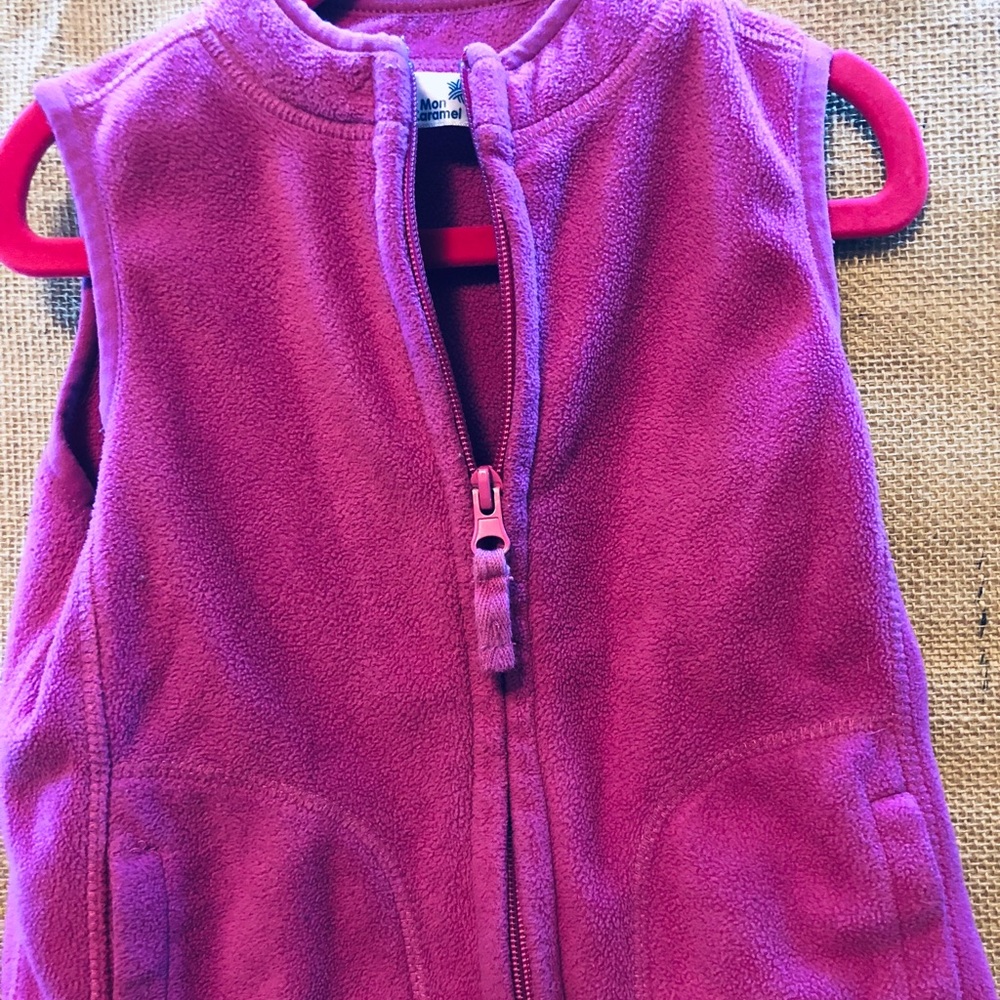 Mon Caramel Fleece vest